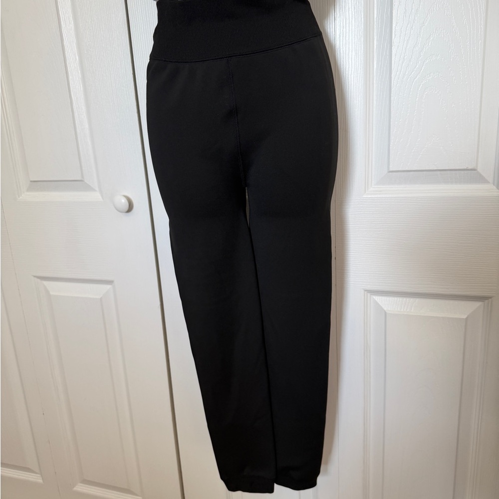 Black Faux Fur Lined Leggings | Cozy Thermal Stretch | NWOT